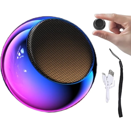Mini Portable Bluetooth Speakers Small Bluetooth Speaker Wireless with Loud Stereo Sound and Robust Bass Tiny Pocket Blue Tooth Speaker Easy to Carry Supports Tf Card Insertion for Outdoor