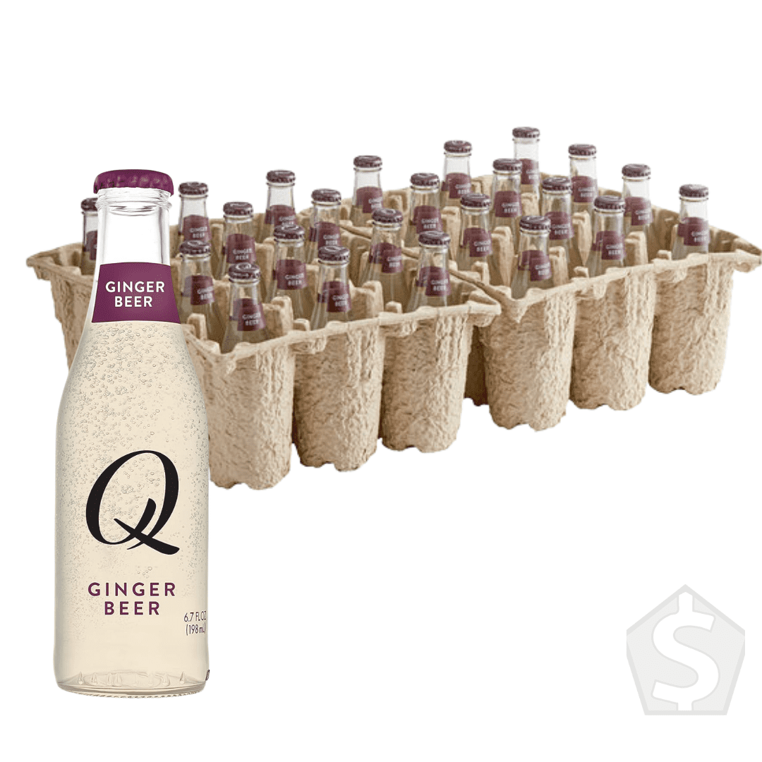 Q Mixers Premium Ginger Beer 24 Pack, 6.7 fl oz Glass Bottles