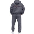 thumbnail image 4 of CONFREE Mens 2 Peice Sweatsuit Casual Men's Jogging Tracksuit Set Letter Graphic Pullover Hoodies Pants Athletic Sweat Suit for Men, 4 of 7