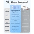 thumbnail image 5 of FACEMOON Steam Eye Mask – 10 Count, Odorless, Hydrates Eyes, Relieves Fatigue, Relaxes Body and Mind, 5 of 9