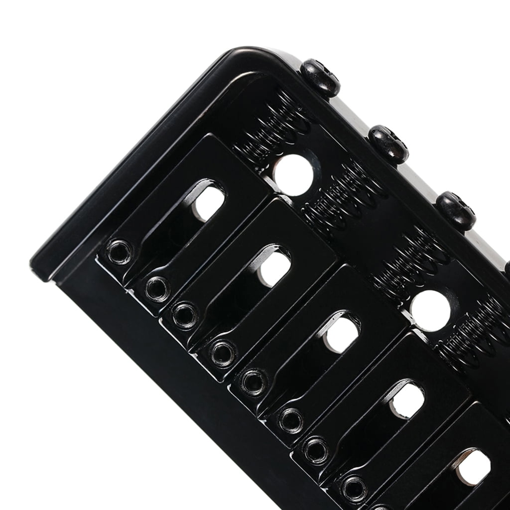 CEORPER Solid Metal Electric Guitar Bridge With Heavy Type Saddles Locking Mechanism For Stable Tuning