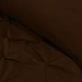 thumbnail image 6 of 3 Piece New Half Pinch Pleated Pattern Comforter Set, 800 TC, 100% Egyptian Cotton, Full/Queen Size Chocolate Solid, 6 of 6