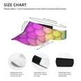 thumbnail image 4 of Easygdp Rainbow Scales2 Stretchy Visor - Unisex Visor Hat for Men and Women, UPF 50 Sun Protection Visor, Ultra-Light, 4 of 8