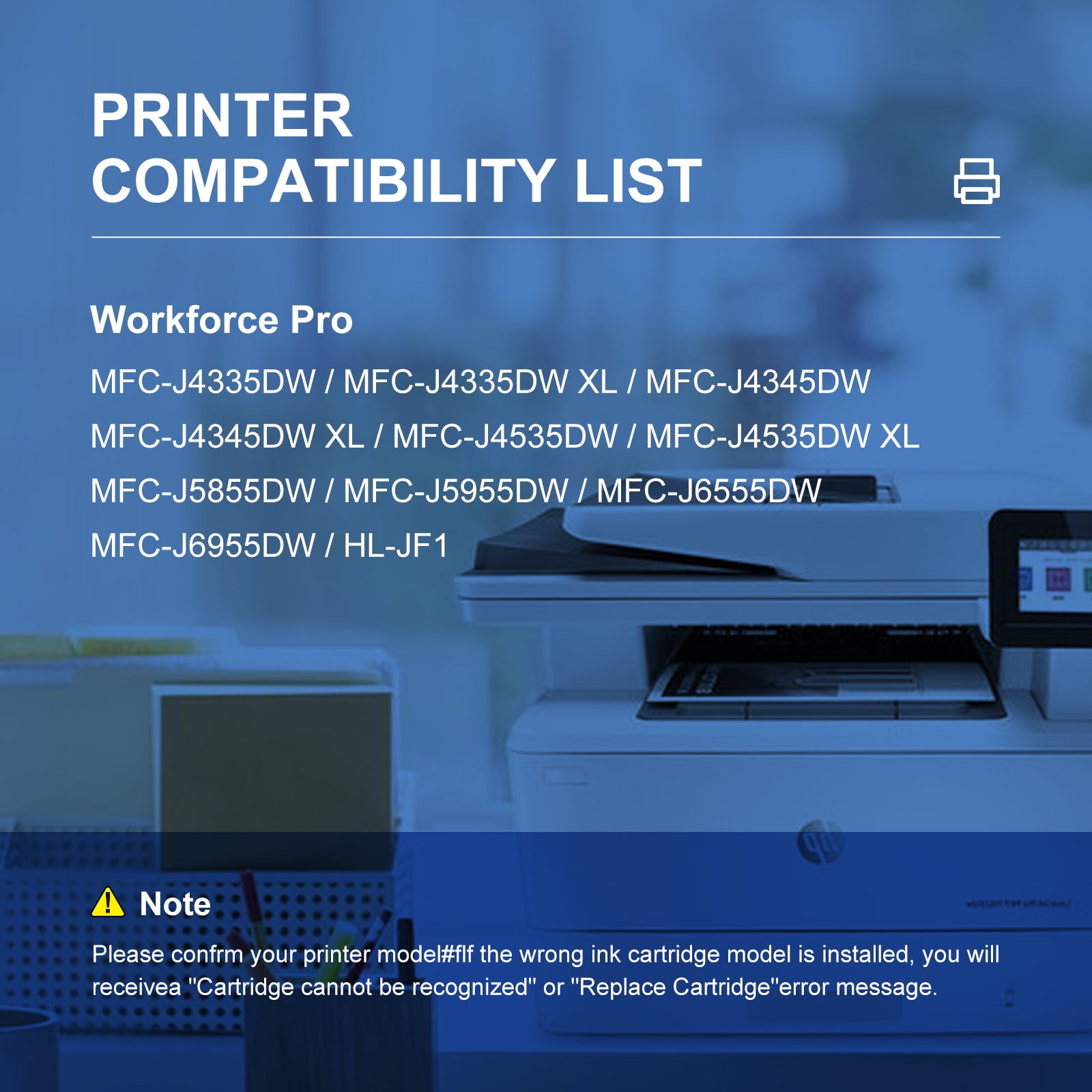 Brother LC406 Ink Cartridges 4-Pack for MFC-J4335DW/J4345DW
