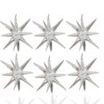 thumbnail image 1 of Globos de aluminio ZSYLYTKV Silver Star de 14 puntas y 22 pulgadas, paquete de 6, 1 of 6
