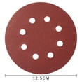 thumbnail image 4 of Langgg 100PCS Sanding Disc 8-Holds Sandpaper 5 Inch Sanding Pads for Iron Paint Wooden, 4 of 4