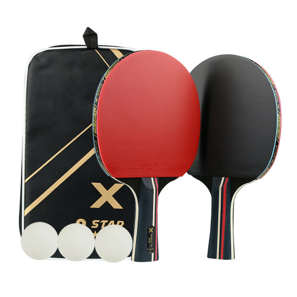 EXHUMKY Professional Table Tennis Racket Set for Training with Comfortable Grip, , and Assorted Colors