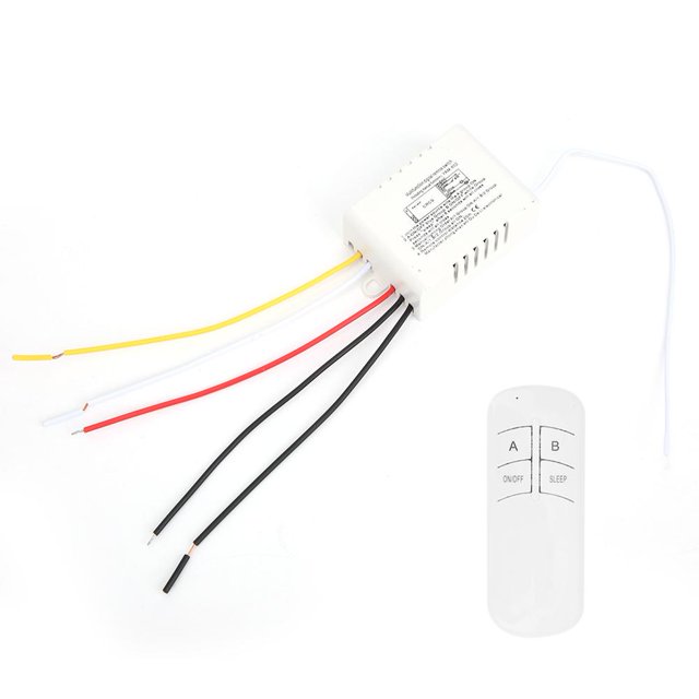 Module Récepteur de Télécommande Sans Fil 2 Voies Anti-Interférence pour Interrupteur de Lampe Domestique 220V