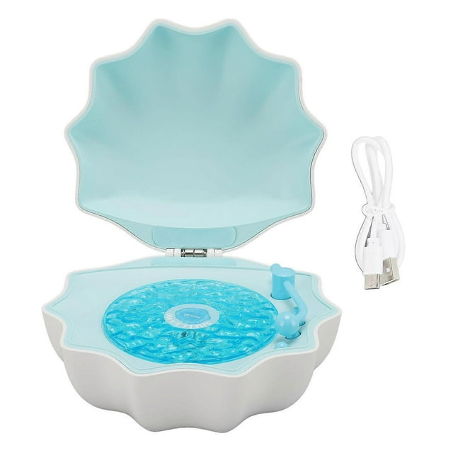 3 in 1 Bluetooth Speaker, 360 Degree Projection, White Noise, Portable, with Colorful Night Light, Ideal for Bedroom, Blue