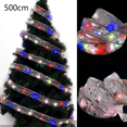 thumbnail image 2 of FloreceBien Luces de cinta navideñas con pilas, cadena de luces para árbol de Navidad, fiesta de cumpleaños, decoración navideña, 2 of 5