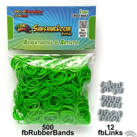 Friendly Bands Sunshine Bands Pack, Lime Green