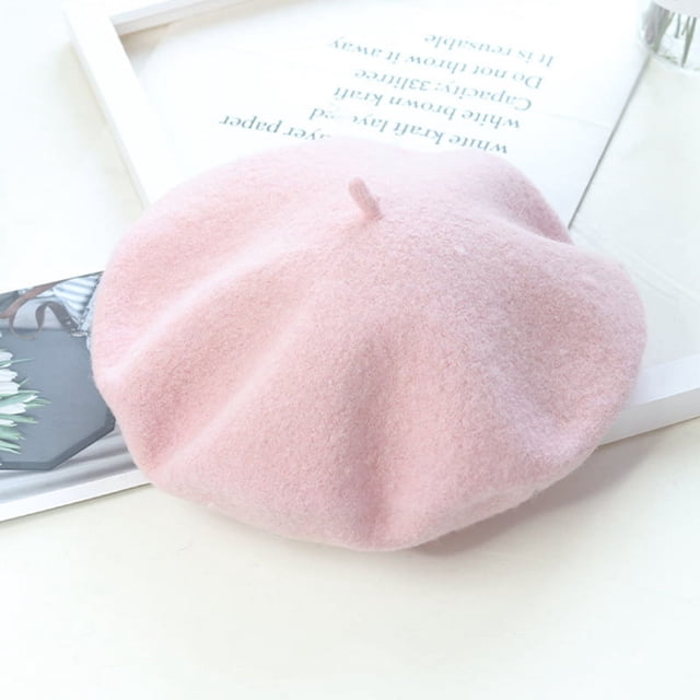 Women Wool Beret Hat French Style Solid Color Wool Berets for Adults - Beret - Artist Hat