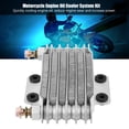 thumbnail image 3 of Oil Cooler,100-150cc Motorcycle Engine Aluminum Oil Cooling System Oil Cooling Radiator Assembly Oil Hose Adapter Filter Fit For GY6, 3 of 8
