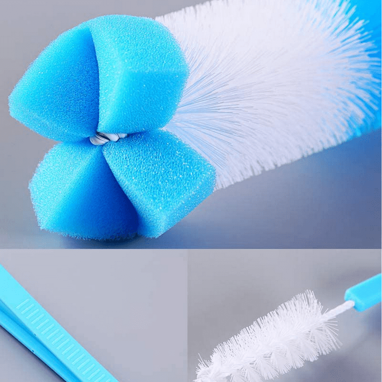 YWAUOU Silicone Baby Bottle Brush Nipple Cleaner 3 in 1 Multifunctional  Cleaning Brush, Straw Brushes, Tiny Bottle Gap Cup Lid Crevice Detail  Cleaning