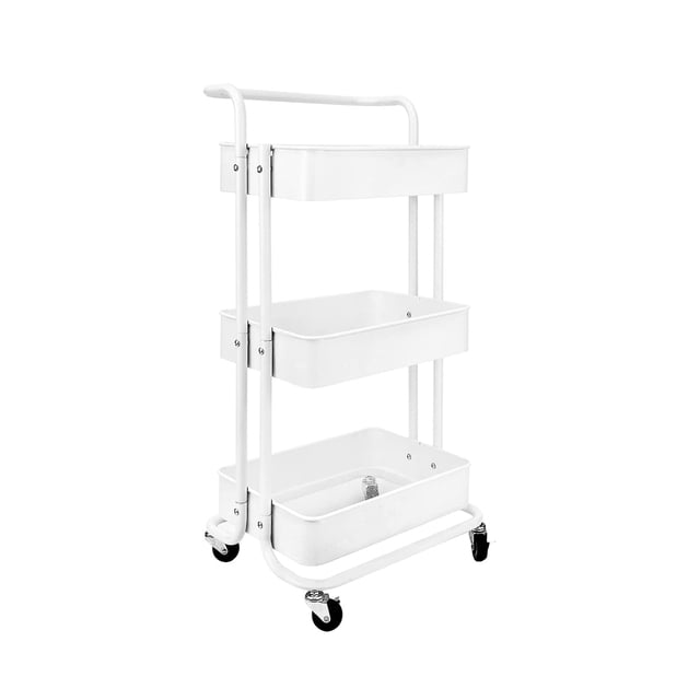 Carrito de almacenamiento ilios innova organizador Con ruedas Multiusos blanco