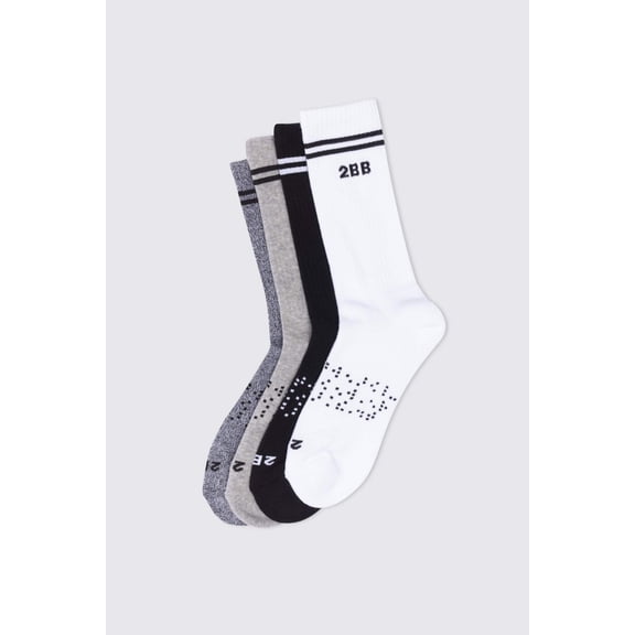 Neutral Calf Sock Bundle (4 pairs)