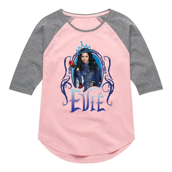 Descendants - Evie - Toddler And Youth Girls Raglan Graphic T-Shirt