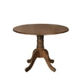 thumbnail image 4 of Home Design Olivia 5-Piece Dining Set, Round Table with 4 Cushioned Chairs, Mid-Century Modern Style, Brown, Gray/Brown, 4 of 12
