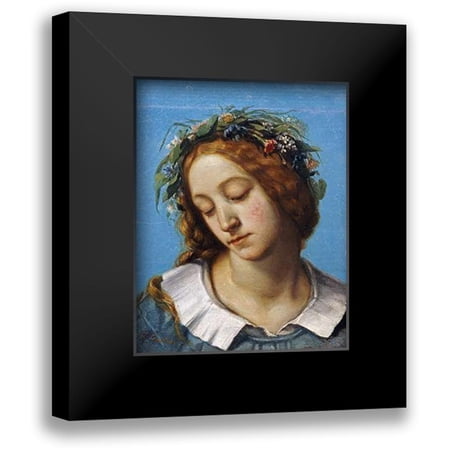 Courbet, Gustave 12x14 Black Modern Framed Museum Art Print Titled - Ophelia (La Fiancee de La Mort)