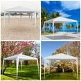 thumbnail image 3 of IM Beauty Newest Heavy Duty Event Tent Pavilion, Portable Waterproof Canopy Folding, Wheeled Bag, Canopy Sandbags x4, 10x10 FT (White), 3 of 8