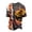 Yellow #013, variant on Mens Halloween Shirts Spider Bat Graphic Short Sleeve Funny Costumes Skeleton Print Crew Neck Vintage Spooky T-Shirt S