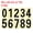 Black, variant on Uxcell Reflective Mailbox Numbers Sticker 0 - 9 Adhesive Address Number Black 3.27"