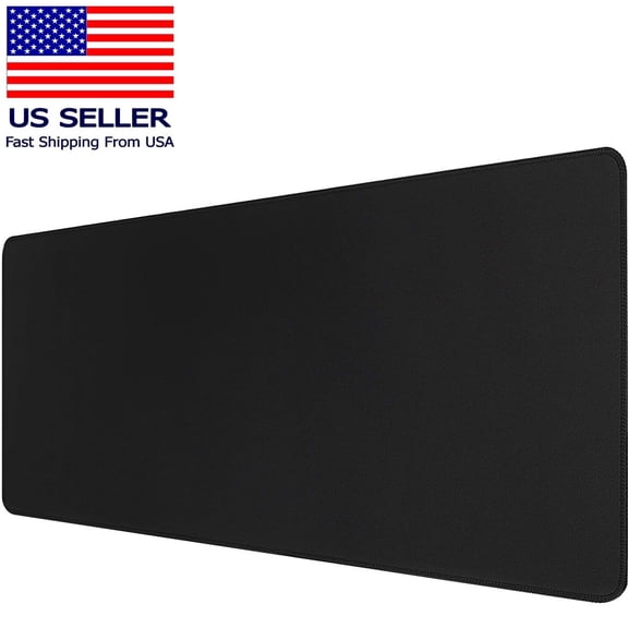 Large Extended Gaming Mouse Pad Mat, Stitched Edges Non-Slip Waterproof Mousepad