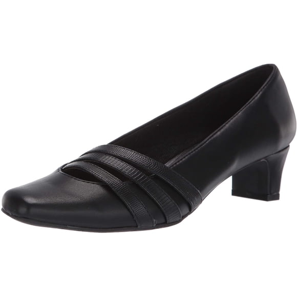 Easy Street Womens Entice Dress Shoe Pump, Black, 7 M US