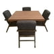 thumbnail image 4 of Comedor Orion 4 Sillas, Lino Gris Oxford, MDF UV, 120x120 cm, SALVANTO, 4 of 7