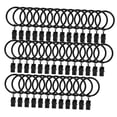 thumbnail image 2 of Anillos para cortinas con clips Accesorios premium Durabilidad Perchas Anillos para cortinas Paquete de 40 unidades de 38 cm interiores, 2 of 9