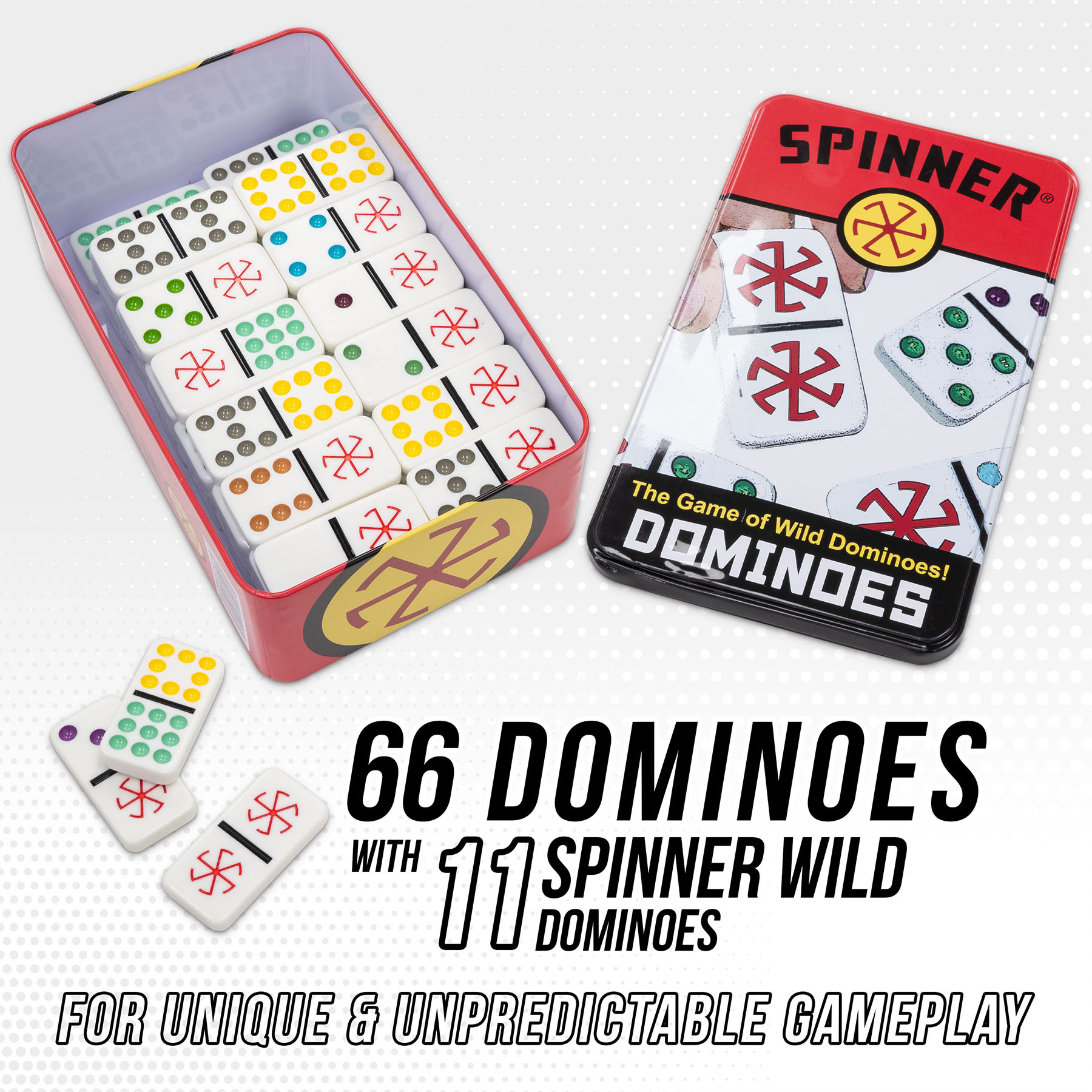 Spinner The Game of Wild Dominoes by University Games photo 3