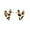 Leopard Love, variant on Small Cute Heart Stud Earrings for Women Silver Gold-Toned Sweet Love Hearted Studs Earring Cartilage Tragus Post Piercing Chic Valentine Holiday Jewelry for Wife Mother