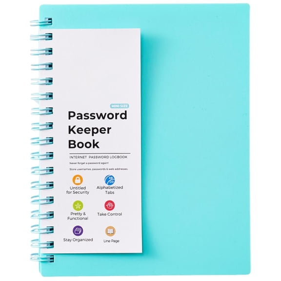 Giaone A6 Diary Writing Pad Password Keeper Book Journal Notebook Password Book