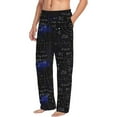 thumbnail image 6 of Logiee Mathematica Science Print Pajama Pants for Men,Men’s Pajama Bottoms,Mens PJ Pants with Pockets & Button Fly-Small, 6 of 6