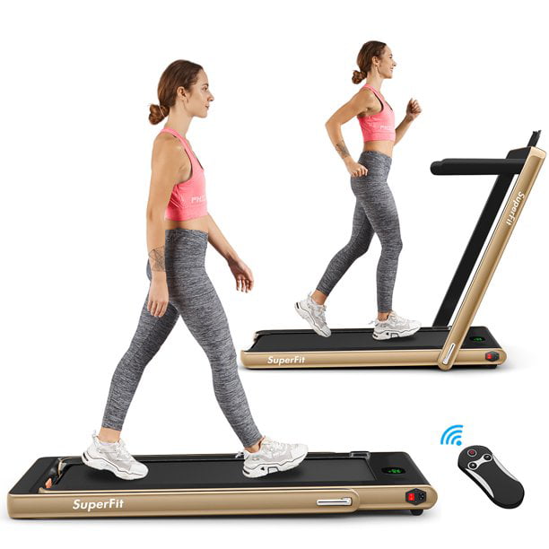 Details about   2.25HP 2in1 Folding Treadmill Portable Under Desk Jogging Machine Electric LCD 
