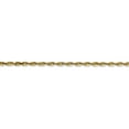 thumbnail image 3 of 14K Yellow Gold 2.15mm Diamond Cut Extra-Light Rope Chain 20 Inch, 3 of 6