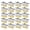 Golden 20PCS, variant on Jkung 20/50Pcs Mini Loaf Pans Disposable Aluminum Tin Foil Pans with Clear Snap-On Lids Reusable Rectangle Foil Baking Pans for Cakes Snacks Meal Prep