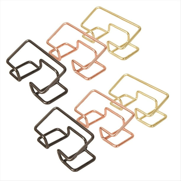 6 Piezas Portatarjetas de Visita para Escritorio, Soporte PequeñO de Metal para Tarjetas de Visita para Escritorio de Oficina para Mujeres y Hombres