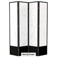 thumbnail image 6 of Oriental Furniture 7 Ft Tall Cherry Blossom Shoji Screen, Black, 4 panel, 6 of 6