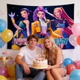 thumbnail image 2 of Yanonmyfd Demon Movie Hunters Birthday Party Decorations,Happy Birthday Banner Backdrop for Birthday Party Supplies, 2 of 7