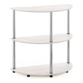 thumbnail image 1 of Pemberly Row Table Console Demi-Ronde en Bois d'Ingénierie Turn-N-Tube en Chêne Blanc, 1 of 6