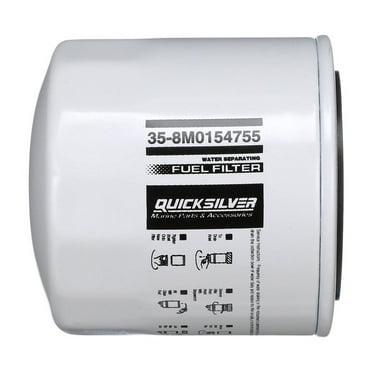 Quicksilver 8M0154755 Water Separating Fuel Filter for Various Marine Engines