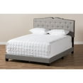thumbnail image 7 of Baxton Studio Vivienne Modern and Contemporary Light Grey Fabric Upholstered King Size Bed, 7 of 7