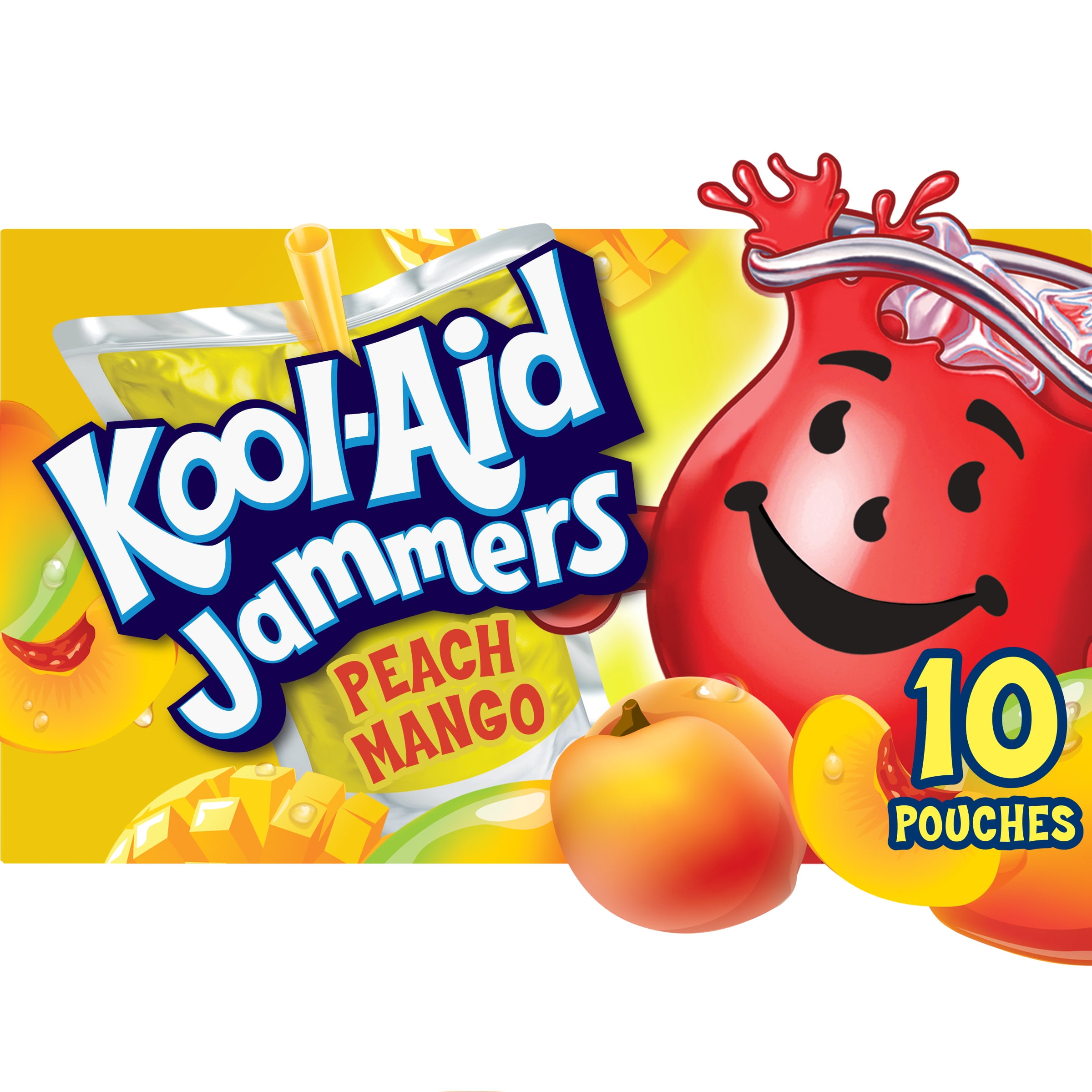 KoolAid Jammers Peach Mango Flavored 0 Juice Drink, 10 ct Box, 6 fl