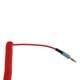 thumbnail image 4 of Cable de audio estéreo en espiral de 3,5 mm, divisor de 42 cm a 1,8 m para auriculares y radio de coche. rojo, 4 of 8
