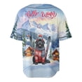thumbnail image 2 of Hello Welcome Winter The Ski Newfoundland Snowy Day All Over Print 3D Baseball Shirt Newfie Dog Lover Gifts Softball Sport - 13013, 2 of 6