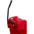 thumbnail image 3 of Carlisle 8690405 Red 35 Quart Mop Bucket with Side Press Wringer, 3 of 8