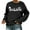 Black, variant on Christmas Believe Sweatshirts for Women 2025 Long Sleeve Crewneck Graphic Sweatshirt Holiday Pullover Tops