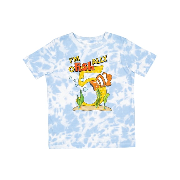 Inktastic I'm O-fish-ally Five Cute Clownfish Fifth Birthday Boys or Girls Toddler T-Shirt