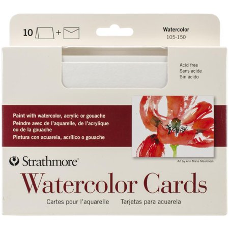 Strathmore 5 x 6.875 Watercolor Cards and Postcards 10-Pack